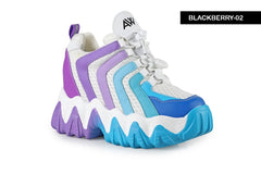 Anthony Wang Blackberry 02 Womens Ombre Drawstring Platform Sneakers