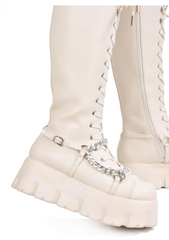 Jackson Platform Long Boot With Chain
